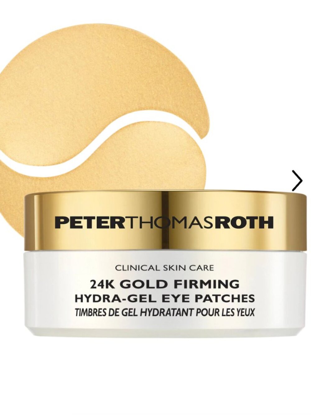 NIB Peter Thomas Roth 24K Gold Firming Hydra-Gel Eye Mask Patches 30 Pairs